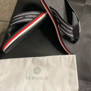 Authentic Versace flip flops